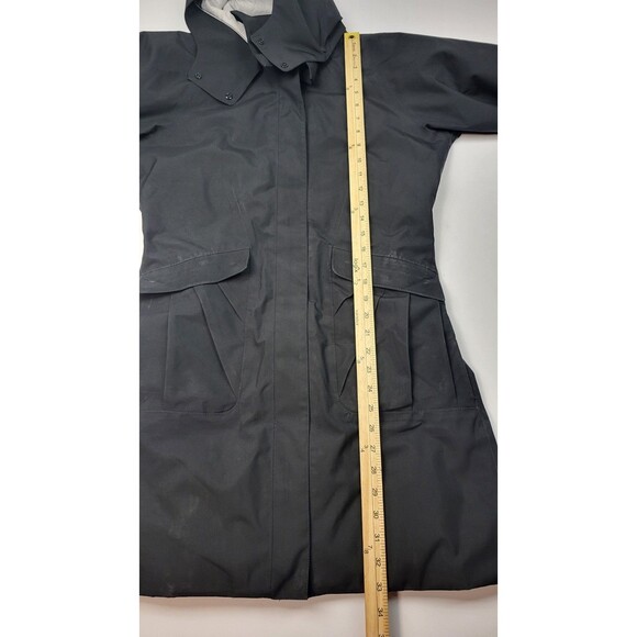 Patagonia Northwest Parka Jacket Hooded Women's Small Goose Down Black Full Zip - Picture 8 of 16